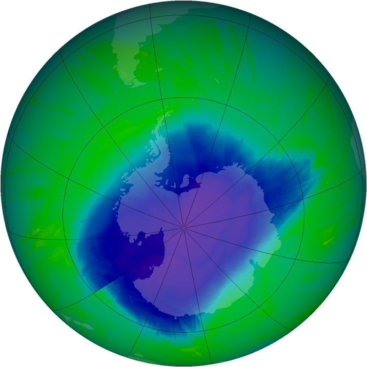 Ozone Map 2010-11-07